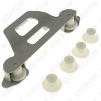 Ruote del cestello inferiore + supporto