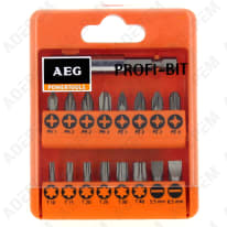 Juego de 17 puntas de destornillador aeg