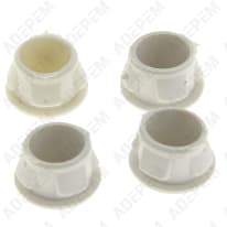 Botón temporizador blanco, juego de 4