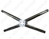 Soporte de televisión cromado