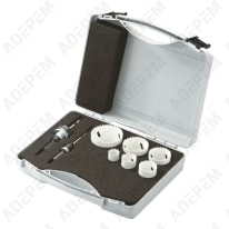 Sierra para agujeros hss bimetal surtido por 8