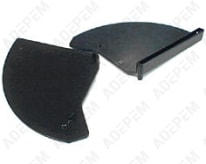 Guance con visiera marrone, set di 2