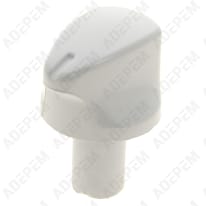 Botón quemador blanco 6h