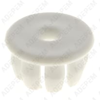 Clavija de fijación blanca