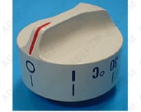 Botón blanco del termostato