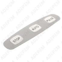 Set di pulsanti cromati 400035