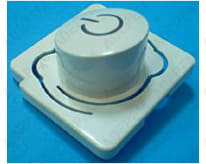 Botón blanco de inicio/parada