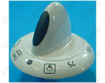 Manopola del termostato bianca