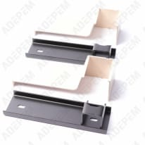 Kit completo di staffe a parete mat d taupe, 098831