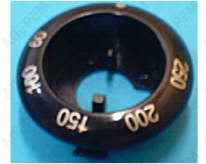 Termostato de disco negro de 60° a 250°.