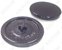 Tapa del quemador d=85 rápido negro