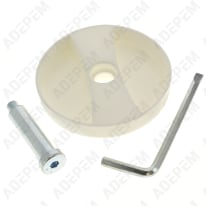 Embellecedor de rueda blanco