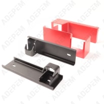 Kit completo di staffe a parete rosso opaco g, 098826