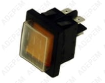 Interruttore protetto a 4 pin arancione