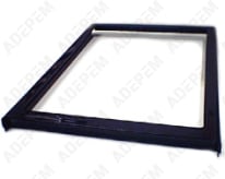 Marco de puerta marrón