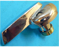 Botón de vapor cromado