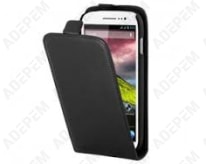 Funda negra con solapa