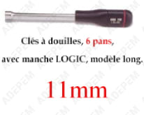 Llave de tubo de 11 mm