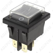 Interruptor protegido negro de 4 pines 490872