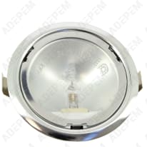 Faretto + lampadina alogena 12v 10w 2006q