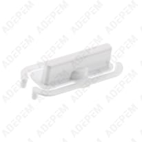 Bouton blanc rectangulaire 140060366014