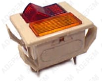 Interruttore + indicatore luminoso arancione