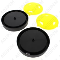 Ruote + coprimozzo d=180mm, set di 2