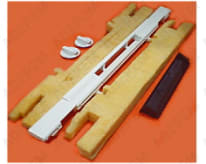 Kit de tirador y botón blanco