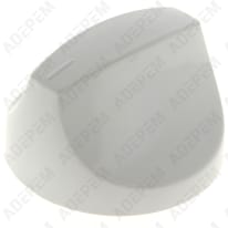 Interruptor del horno con pomo blanco