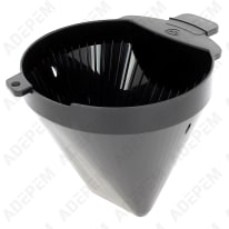 Portafiltros negro 1x4