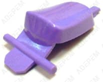 Botón de vapor morado