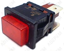 Interruttore rosso a 3 pin