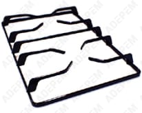 Parrilla de hierro fundido con 2 quemadores, derecha