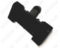 Botón negro de marcha atrás