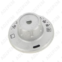 Pomo gris del termostato