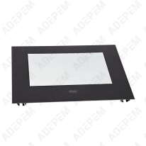 Hublot de porte noir 594x465mm 140242367401