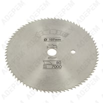 Hoja de sierra circular 127x12,7 80 dientes