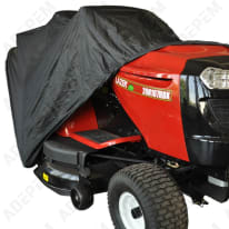 Cubierta para máquina de montar a caballo de descarga trasera