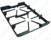 Parrilla de hierro fundido con 2 quemadores 00679003