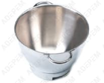Bol de acero inoxidable con asas para robot de cocina