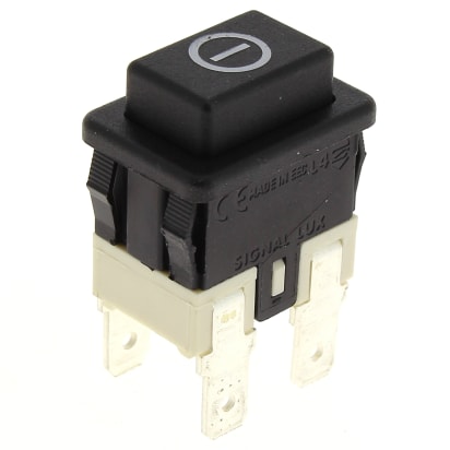 Interruptor pulsador negro de 4 polos image