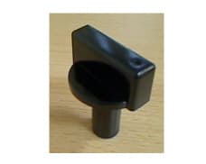 Pomo negro eje 12h=4cm image