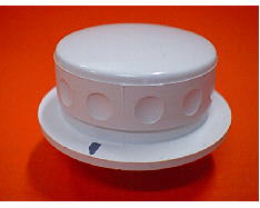 Botón blanco del termostato image