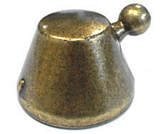 Botón de las 12 en oro rústico image