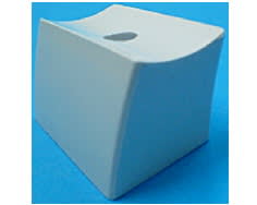 Soporte de asa recta blanco image