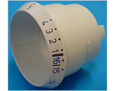 Botón programador disco 1 a 16 blanco image