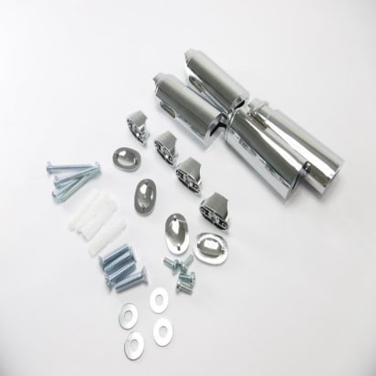 Kit fixations murales (x4) timelis chrom, 098281 - 2