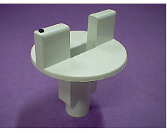 Botón blanco del termostato image