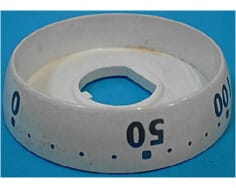 Bisel blanco del termostato del horno image