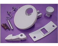 Asa de ojo de buey redonda blanca image